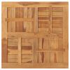 vidaXL Dessus de table Bois de teck solide Carr&eacute; 80x80x2,5 cm