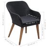 vidaXL Ensemble &agrave; manger de jardin 7 pcs Noir