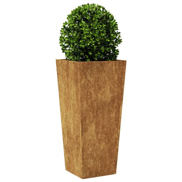 vidaXL Jardini&egrave;re 35x35x75 cm acier r&eacute;sistant aux intemp&eacute;ries