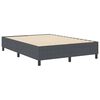 vidaXL Cadre de lit plateforme Gris fonc&eacute; 140 x 190 cm tissu
