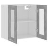 vidaXL Vitrine suspendue "Lyon" Gris béton 60 x 31 x 60 cm Bois d'ingénierie