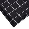 vidaXL Coussin de chaise longue motif &agrave; carreaux noir tissu oxford