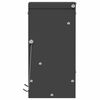 vidaXL Distributeur pour lapins Noir 12,5 x 12,5 x 25 cm