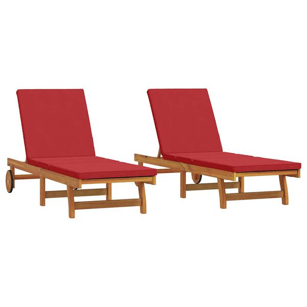 vidaXL Transat 3 pcs Marron 40 x 40 x 40cm Bois d'acacia massif