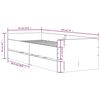 vidaXL Cadre de lit avec tiroirs sans matelas blanc 90x190 cm