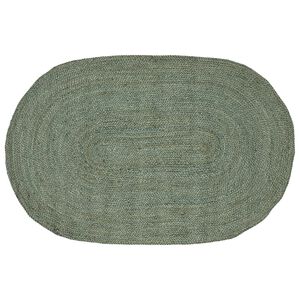 vidaXL Tapis de surface Vert olive 100 x 152 cm Jute