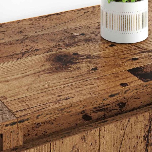 vidaXL Buffets 2 pcs Bois Ancien 60 x 35 x 70 cm Bois d'ing&eacute;nierie