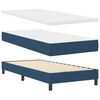 vidaXL Lit &agrave; ressorts avec matelas Bleu 190 x 90 cm Polyester