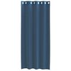 vidaXL Rideaux en voile avec &oelig;illets 2 pcs bleu royal