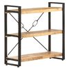vidaXL Biblioth&egrave;que &agrave; 3 niveaux 90x30x80 cm Bois de manguier massif