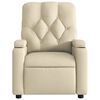 vidaXL Fauteuil inclinable Cr&egrave;me Tissu