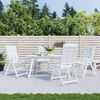 vidaXL Coussins de chaise &agrave; dossier haut lot de 4 mod&egrave;le de feuille