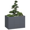 vidaXL Jardini&egrave;re anthracite 120x80x80 cm acier
