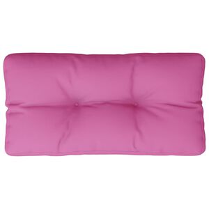 vidaXL Coussin de palette rose 70x40x12 cm tissu