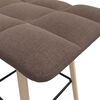 vidaXL Tabourets de bar lot de 2 taupe tissu