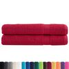 vidaXL Serviettes de qualit&eacute; sup&eacute;rieure SOLUND 2 pcs rouge 600 g/m&sup2;