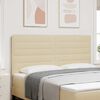 vidaXL T&ecirc;te de lit avec t&ecirc;te de lit Cr&egrave;me 180 cm Cuir synth&eacute;tique