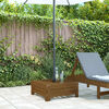 vidaXL Couvercle de base de parasol marron miel bois massif de pin