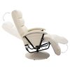 vidaXL Fauteuil inclinable TV cr&egrave;me similicuir
