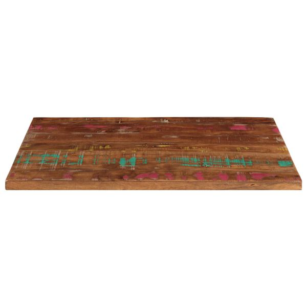 vidaXL Dessus de table 70x60x3,8 cm rectangulaire bois massif r&eacute;cup&eacute;r&eacute;