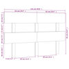 vidaXL T&ecirc;te de lit Gris 124x3x81 cm Bois massif de pin