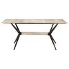 vidaXL Table &agrave; manger 180x90x76 cm Bois de manguier massif