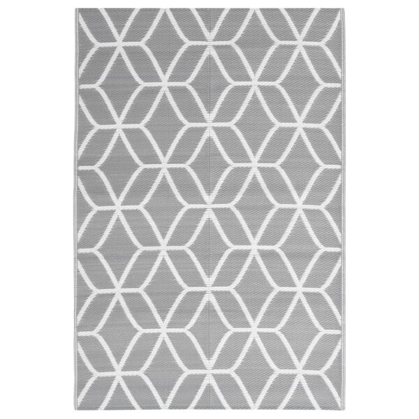 vidaXL Tapis d'ext&eacute;rieur ARAKIL Gris 140x200 cm PP