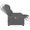 vidaXL Fauteuil de massage inclinable Gris fonc&eacute; Tissu