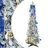 vidaXL Sapin de No&euml;l artificiel Blanc 150 cm PVC