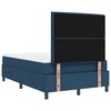 vidaXL Lit &agrave; ressorts avec matelas Bleu 120 x 200 cm tissu
