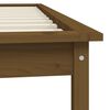 vidaXL Cadre de lit sans matelas marron miel bois massif