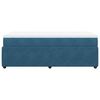 vidaXL Sommier &agrave; lattes de lit et matelas Bleu fonc&eacute; 80x200 cm Velours