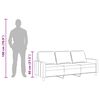 vidaXL Canap&eacute; &agrave; 3 places Jaune clair 180 cm Tissu