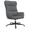vidaXL Chaise de relaxation Gris clair Tissu