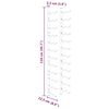 vidaXL Casier &agrave; vin mural pour 24 bouteilles 2 pcs Blanc Fer