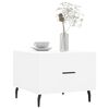 vidaXL Table basse blanc 50x50x40 cm bois d'ing&eacute;nierie
