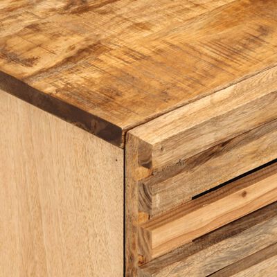 vidaXL Tables de chevet 2 pcs 40x34x46 cm bois massif de manguier brut