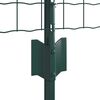 vidaXL Cl&ocirc;ture avec poteau Vert 0,4 x 50 m Acier et PVC