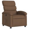 vidaXL Fauteuil inclinable &eacute;lectrique Marron Tissu