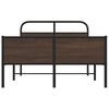vidaXL Cadre de lit sans matelas 135x190 cm ch&ecirc;ne marron