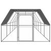 vidaXL Poulailler 3x12x2 m acier galvanis&eacute;