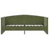 vidaXL Lit avec matelas et USB Vert fonc&eacute; Velours 90x200 cm
