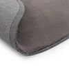 vidaXL Tapis 80 cm Fausse fourrure de lapin Gris fonc&eacute;