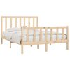 vidaXL Cadre de lit sans matelas 150x200 cm bois massif