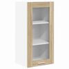 vidaXL Armoire suspendue avec porte 2 pcs Ch&ecirc;ne Sonoma 40 x 31 x 80 cm