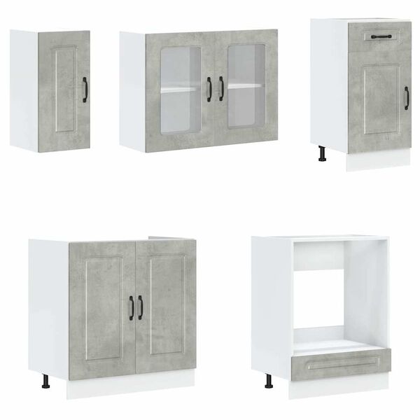 vidaXL Ensemble d'armoires de cuisine 8 pcs Kalmar bois d'ing&eacute;nierie