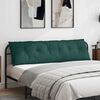 vidaXL Coussin de Dos Vert fonc&eacute; 180 x 19 x 50 cm tissu