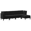 vidaXL Ensemble de meubles pour le salon 5 pcs Noir Velours