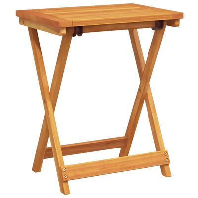 vidaXL Table pliable de jardin 50x36x60 cm bois d'acacia solide