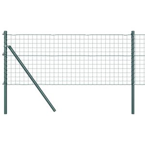 vidaXL Fixation au sol Euro pour cl&ocirc;ture 10 x 0,6 m Vert Maille